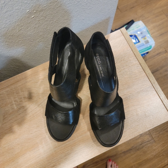 New Ecco Shape 65 Block Heels in Black EU 41, US 10-10.5 - Picture 7 of 11